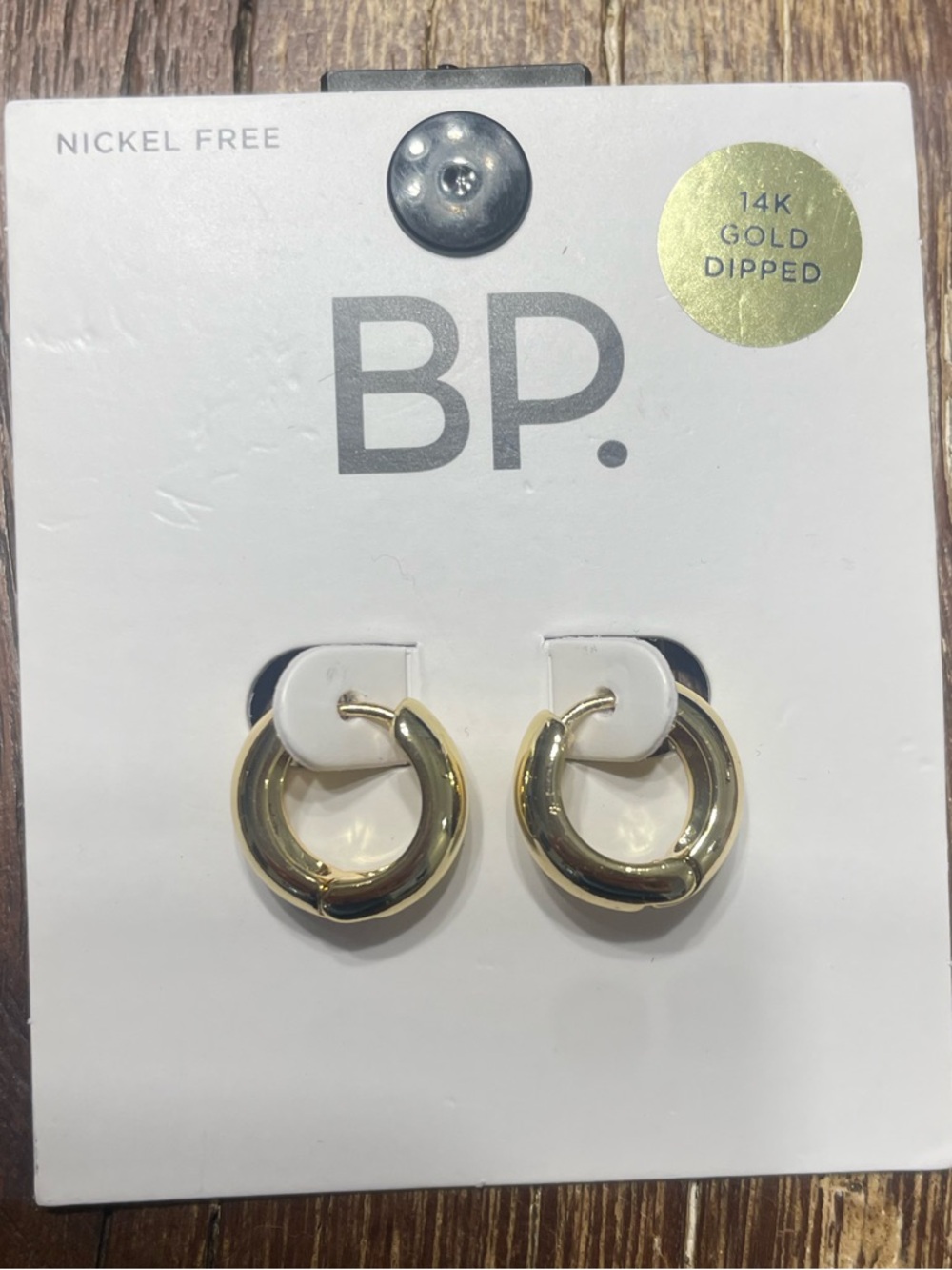bp Gold-Tone Chunky Mini Hoop Earrings